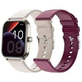 SPC Smartee Duo 3 - Smartwatch con Pantalla AMOLED 1.93", Bluetooth, Monitor Cardíaco, Oxímetro, +100 Modos Deporte, Blanco
